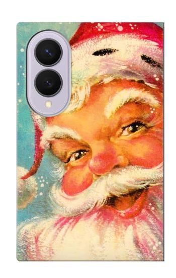 S2840 Noël Père Noël Millésime Etui Coque Housse pour Samsung Galaxy Z Fold 8