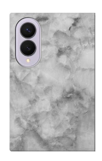 S2845 Texture en marbre gris Etui Coque Housse pour Samsung Galaxy Z Fold 8
