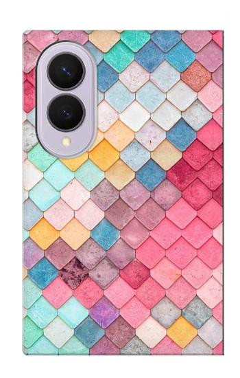 S2947 Bonbons Minimal Couleurs pastel Etui Coque Housse pour Samsung Galaxy Z Fold 8