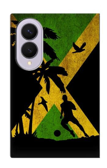 S2975 Jamaica Football Football Etui Coque Housse pour Samsung Galaxy Z Fold 8