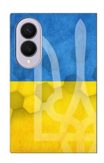 S3006 Ukraine Football Football Etui Coque Housse pour Samsung Galaxy Z Fold 8