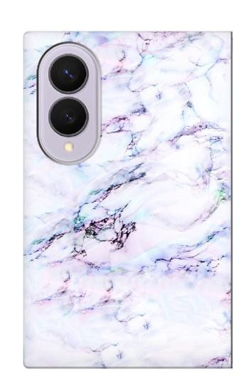 S3215 Transparente marbre rose Etui Coque Housse pour Samsung Galaxy Z Fold 8