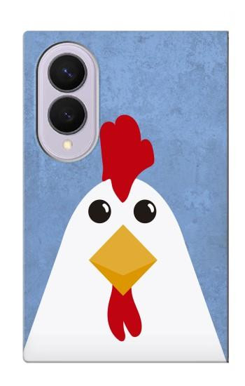 S3254 Poulet Dessin animé Etui Coque Housse pour Samsung Galaxy Z Fold 8