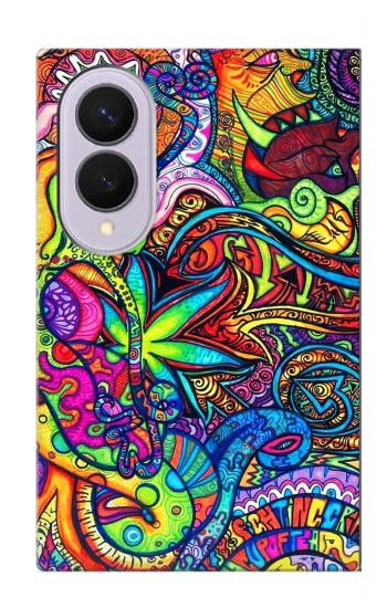 S3255 Motif Art coloré Etui Coque Housse pour Samsung Galaxy Z Fold 8