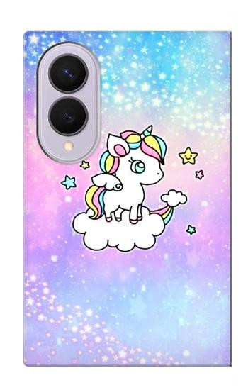 S3256 Mignon Licorne Etui Coque Housse pour Samsung Galaxy Z Fold 8