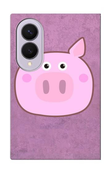 S3269 Porc Dessin animé Etui Coque Housse pour Samsung Galaxy Z Fold 8