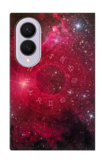S3368 Zodiaque Rouge Galaxie Etui Coque Housse pour Samsung Galaxy Z Fold 8