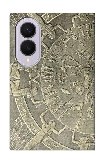 S3396 Dendérah Zodiaque Egypte ancienne Etui Coque Housse pour Samsung Galaxy Z Fold 8