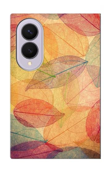 S3686 Automne Feuille Automne Etui Coque Housse pour Samsung Galaxy Z Fold 8