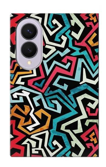 S3712 Motif Pop Art Etui Coque Housse pour Samsung Galaxy Z Fold 8