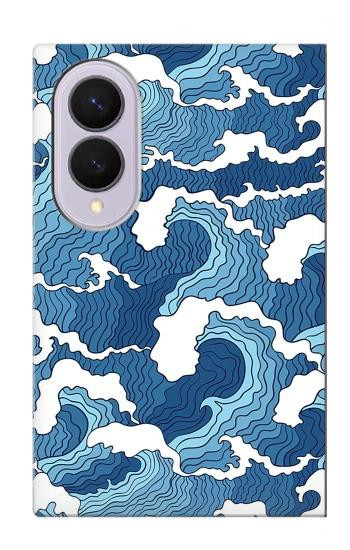 S3751 Modèle de vague Etui Coque Housse pour Samsung Galaxy Z Fold 8