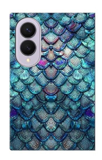 S3809 Écaille de poisson sirène Etui Coque Housse pour Samsung Galaxy Z Fold 8
