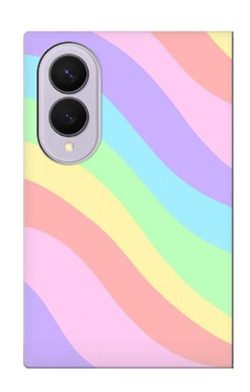 S3810 Vague d'été licorne pastel Etui Coque Housse pour Samsung Galaxy Z Fold 8