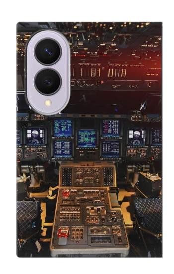 S3836 Poste de pilotage d'avion Etui Coque Housse pour Samsung Galaxy Z Fold 8