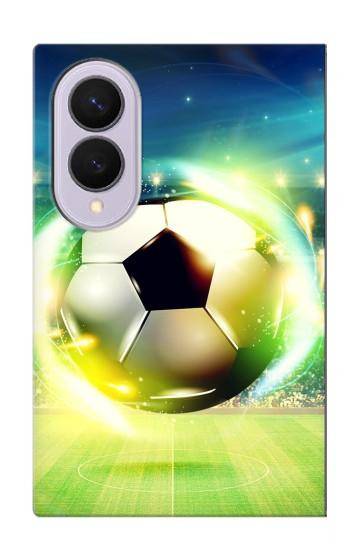 S3844 Ballon de football de football rougeoyant Etui Coque Housse pour Samsung Galaxy Z Fold 8