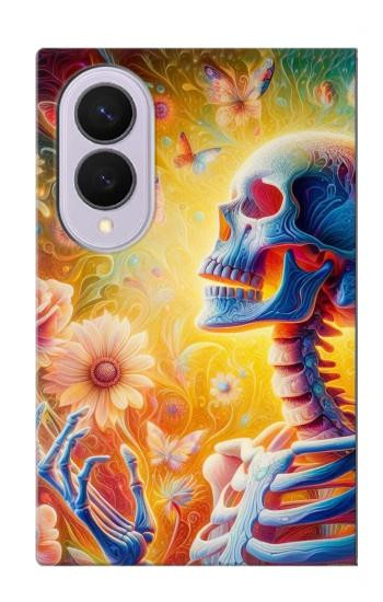 S3976 Squelette coloré Etui Coque Housse pour Samsung Galaxy Z Fold 8