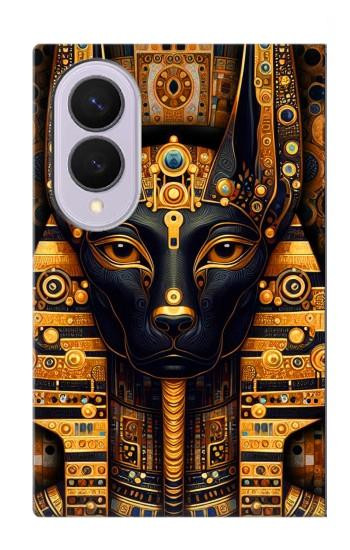 S3992 Anubis noir et or Etui Coque Housse pour Samsung Galaxy Z Fold 8
