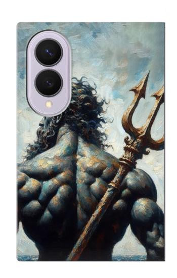 S4010 Trident de Poséidon, Dieu de la mer Etui Coque Housse pour Samsung Galaxy Z Fold 8