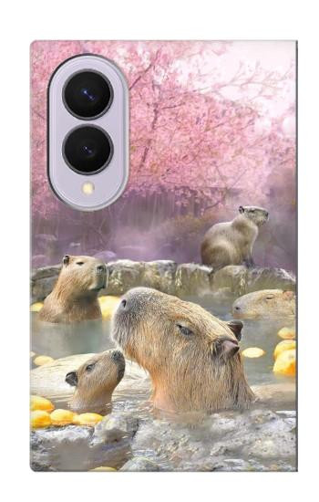 S4030 Source chaude de capybara Etui Coque Housse pour Samsung Galaxy Z Fold 8