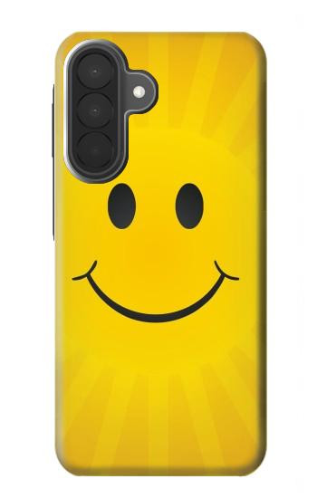 S1146 Sourire Soleil Jaune Etui Coque Housse pour Samsung Galaxy A27