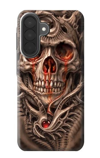 S1675 Crâne sang Tatouage Etui Coque Housse pour Samsung Galaxy A27