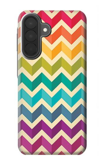 S2362 Arc en ciel coloré Shavron Zig zag Etui Coque Housse pour Samsung Galaxy A27