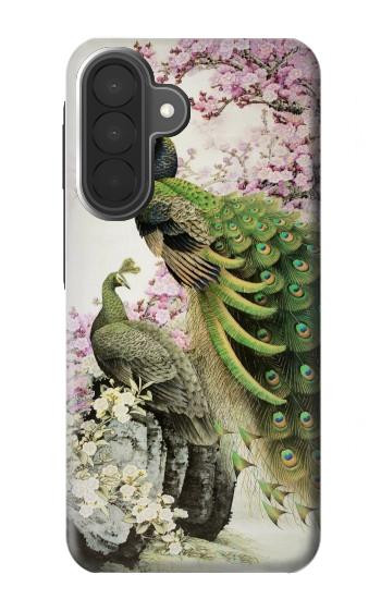 S2773 Paon Peinture brosse chinoise Etui Coque Housse pour Samsung Galaxy A27