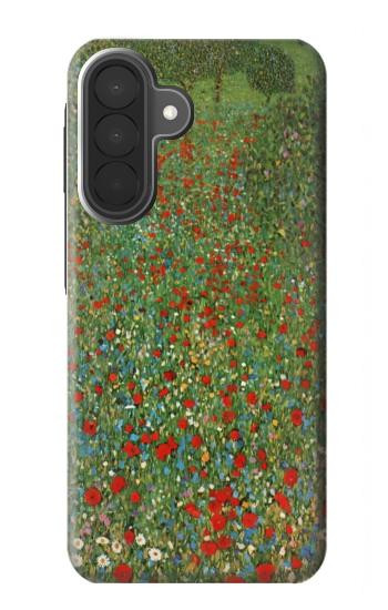 S2872 Gustav Klimt Champ de Coquelicots Etui Coque Housse pour Samsung Galaxy A27