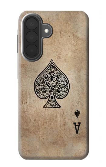 S2928 Ace Carte pique millésimé Etui Coque Housse pour Samsung Galaxy A27