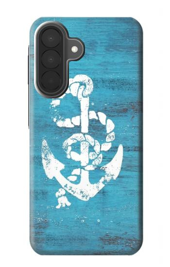 S3053 Marin Blue Anchor Etui Coque Housse pour Samsung Galaxy A27