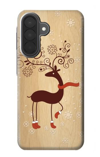 S3081 Bois Raindeer imprimé graphique Etui Coque Housse pour Samsung Galaxy A27