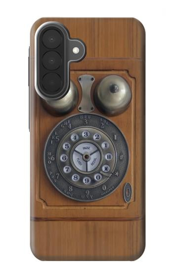 S3146 Mur Antique Retro Ligne téléphonique Etui Coque Housse pour Samsung Galaxy A27