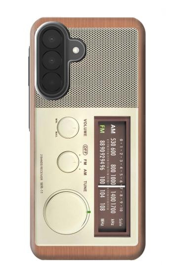 S3165 FM AM en bois Récepteur graphique Etui Coque Housse pour Samsung Galaxy A27