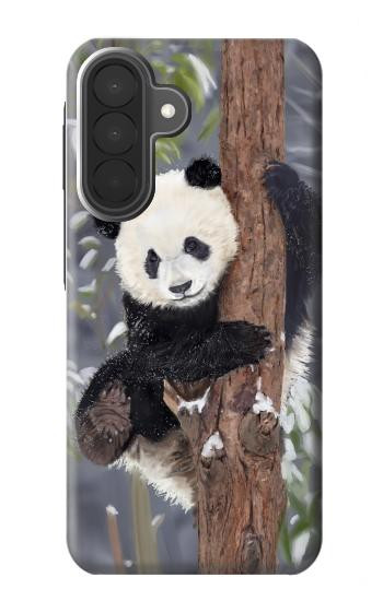 S3793 Peinture de neige mignon bébé panda Etui Coque Housse pour Samsung Galaxy A27