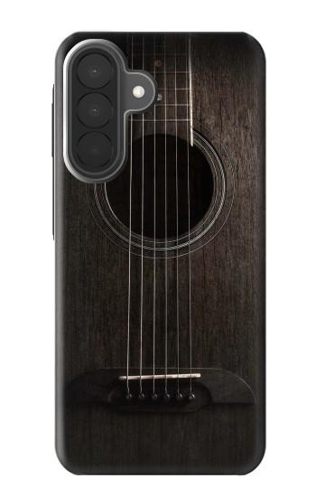 S3834 Guitare noire Old Woods Etui Coque Housse pour Samsung Galaxy A27