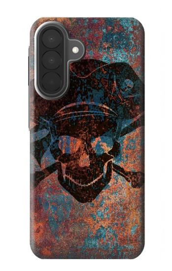S3895 Pirate Crâne Métal Etui Coque Housse pour Samsung Galaxy A27