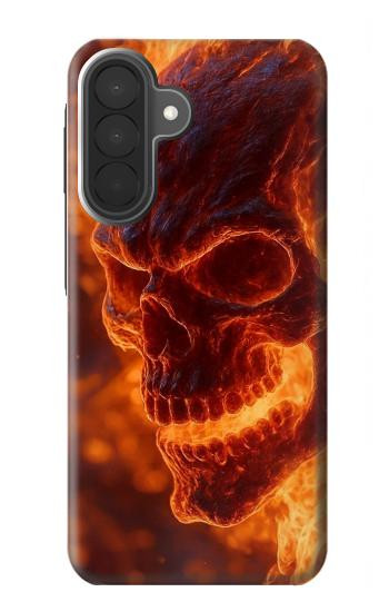 S4062 Crâne de feu Etui Coque Housse pour Samsung Galaxy A27