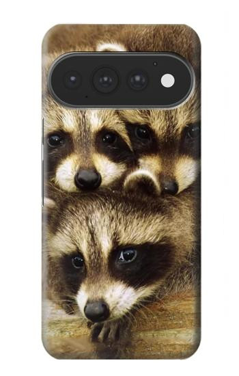 S0977 Les ratons laveurs bébé Etui Coque Housse pour Google Pixel 11, 11 Pro