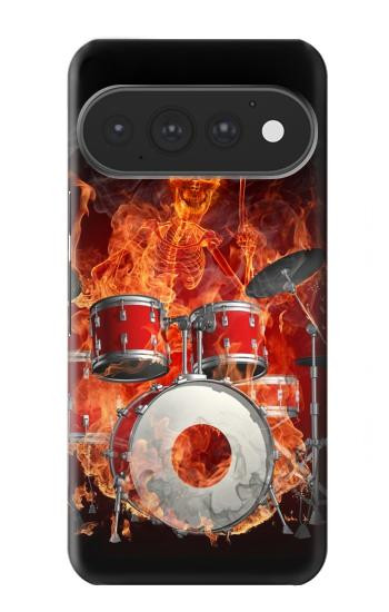 S1431 crâne de tambour Etui Coque Housse pour Google Pixel 11, 11 Pro