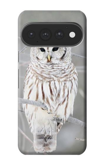 S1566 Milou Blanc Chouette Chouette Etui Coque Housse pour Google Pixel 11, 11 Pro