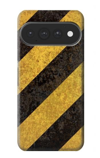 S2231 Noir et Jaune Ligne de risque rayé Etui Coque Housse pour Google Pixel 11, 11 Pro