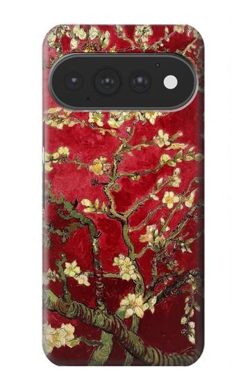 S2414 Rouge Fleur amandier Van Gogh Etui Coque Housse pour Google Pixel 11, 11 Pro