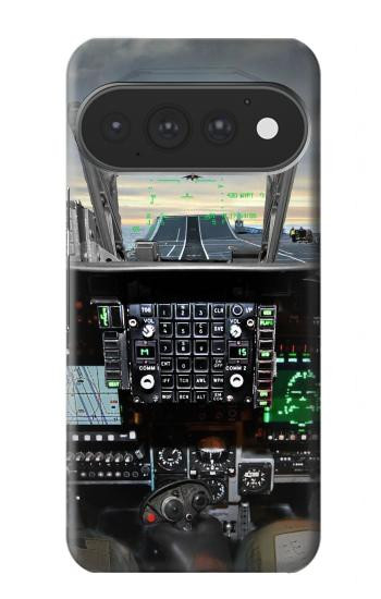 S2435 Avion de chasse Cockpit d'avion Etui Coque Housse pour Google Pixel 11, 11 Pro