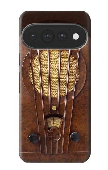 S2655 Deco Radio bakélite millésimé Etui Coque Housse pour Google Pixel 11, 11 Pro