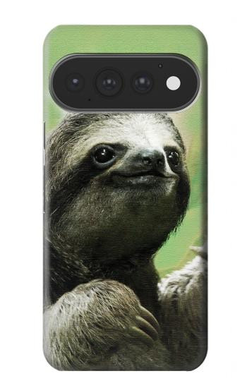 S2708 Sourire Sloth Etui Coque Housse pour Google Pixel 11, 11 Pro