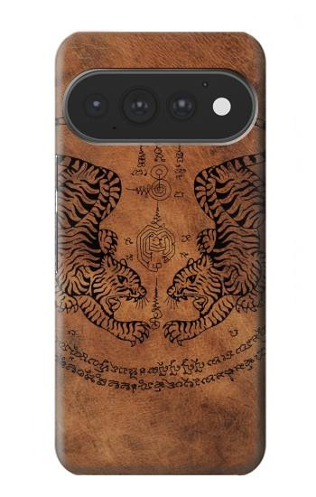 S3209 Sak Yant jumeau Tigre Etui Coque Housse pour Google Pixel 11, 11 Pro