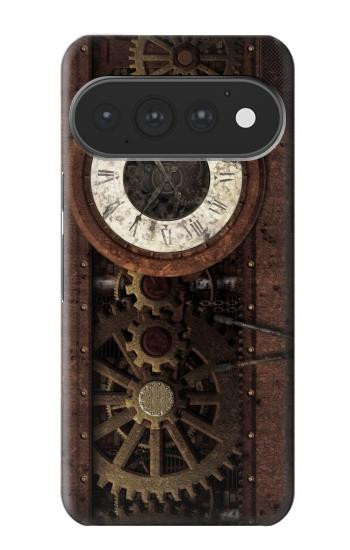 S3221 Gears steampunk Horloge Etui Coque Housse pour Google Pixel 11, 11 Pro