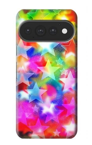 S3292 Coloré Disco étoile Etui Coque Housse pour Google Pixel 11, 11 Pro