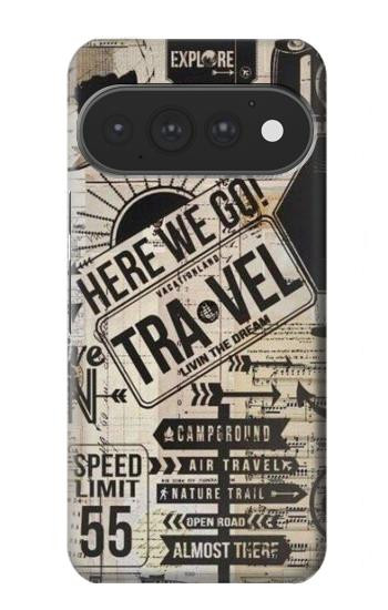 S3441 Voyage millésimé Etui Coque Housse pour Google Pixel 11, 11 Pro