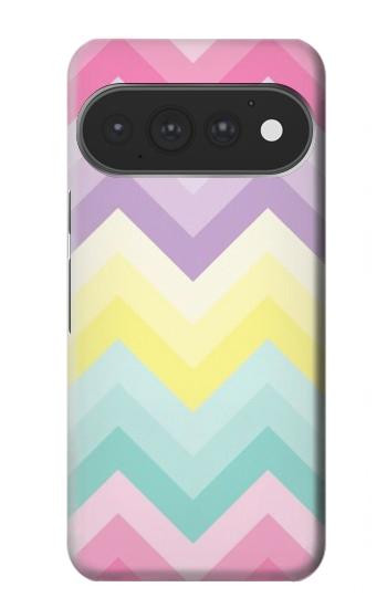 S3514 Arc en ciel Zigzag Etui Coque Housse pour Google Pixel 11, 11 Pro